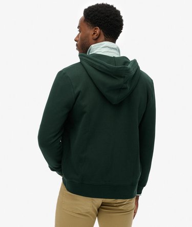 Sweat &agrave; capuche zipp&eacute; Logo Essential mi-bross&eacute; Image 5