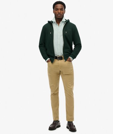 Sweat &agrave; capuche zipp&eacute; Logo Essential mi-bross&eacute; Image 3