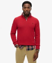 Cotton Half Zip Knit Jumper