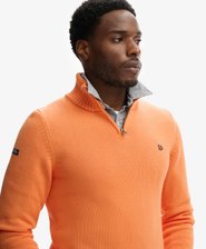 Cotton Half Zip Knit Jumper