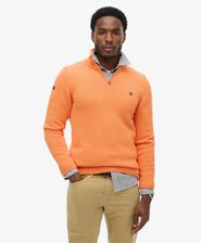 Cotton Half Zip Knit Jumper