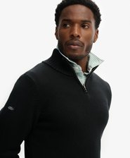 Cotton Half Zip Knit Jumper