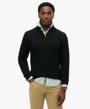 Cotton Half Zip Knit Jumper