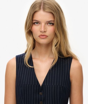 Pinstripe Waistcoat Image 4