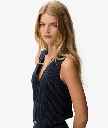 Pinstripe Waistcoat Image 2