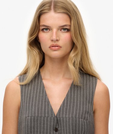 Pinstripe Waistcoat Image 4