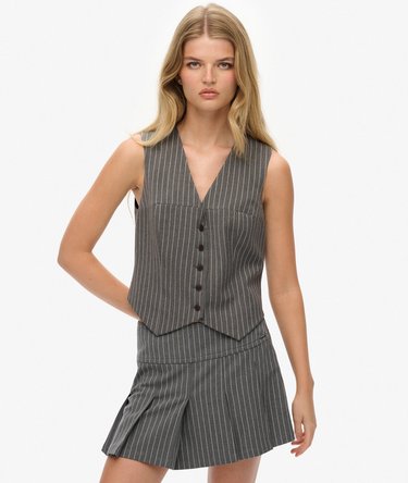 Pinstripe Waistcoat Image 1
