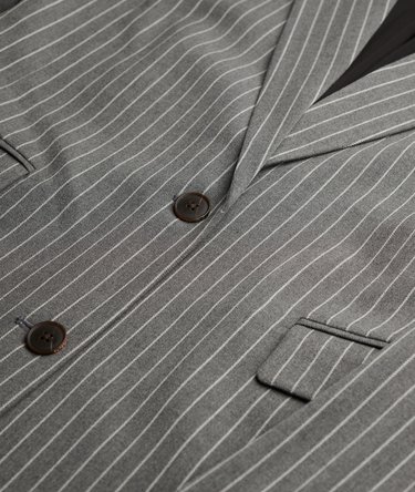Pinstripe Boyfriend Blazer Image 7