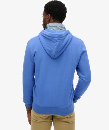 Essential Logo Zip Hoodie Half Brushed Image 5