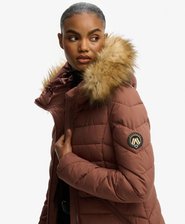 Fuji Jas met Imitatiebont Capuchon Halflang