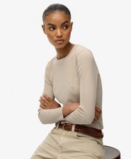 Athletic Essentials Logo Garment Dyed Ribbed Top