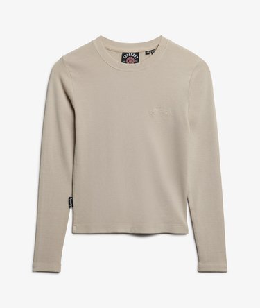 Athletic Essentials Logo Garment Dyed Ribbed Top Image 6