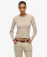 Athletic Essentials Logo Garment Dyed Ribbed Top