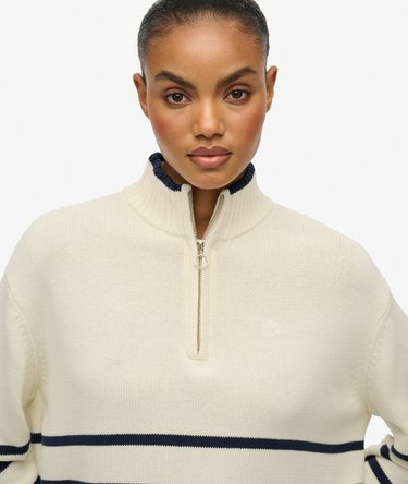 Knitted Half Zip Jumper Image 4