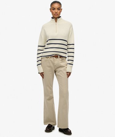 Knitted Half Zip Jumper Image 3