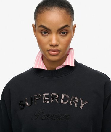 Lockeres Premium Design Sweatshirt mit Rundhalsausschnitt Image 4