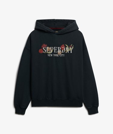 Night Garden Relaxed Hoodie Image 7