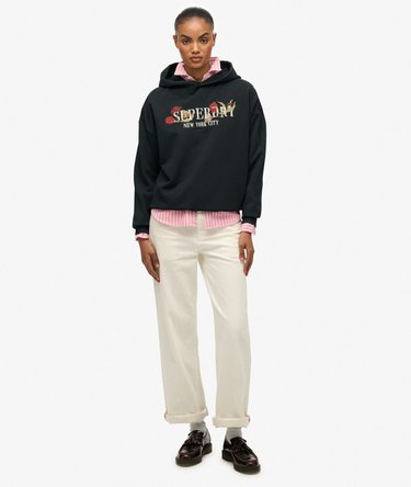 Night Garden Relaxed Hoodie Image 3