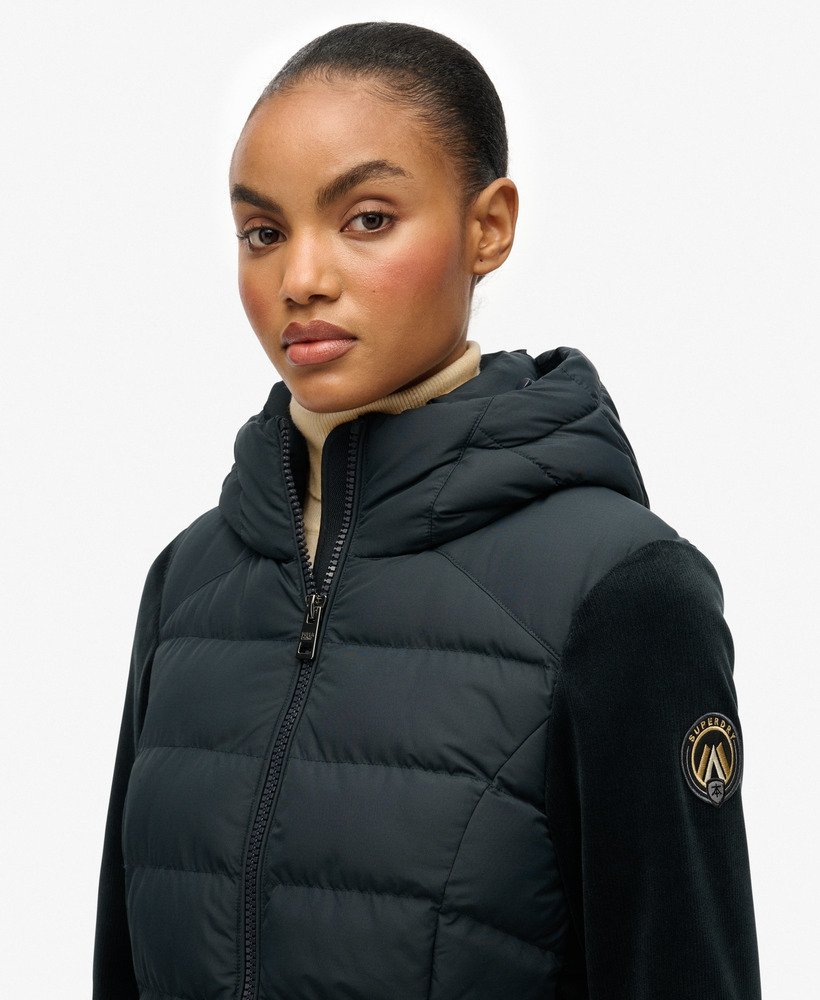 womens Hooded Fuji Storm Jacket in Eclipse Navy | Superdry US