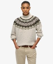 Pull à col montant en jacquard