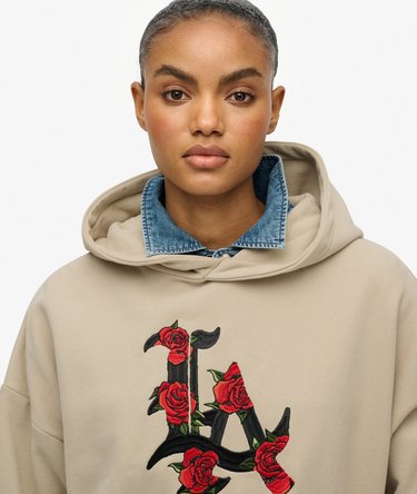 Night Garden Relaxed Hoodie Image 4