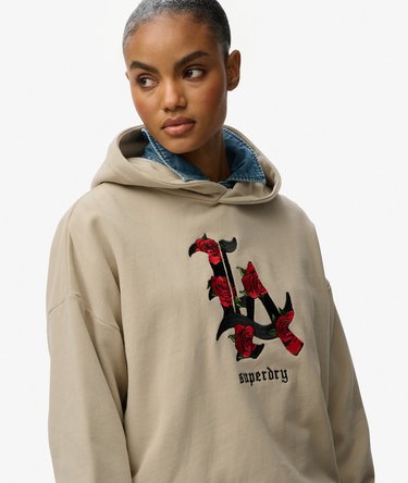 Night Garden Relaxed Hoodie Image 2