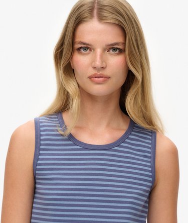 Athletic Essentials Jersey Stripe Tank Top Image 4