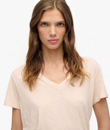 Studios Slub T-shirt med broderi Image 4