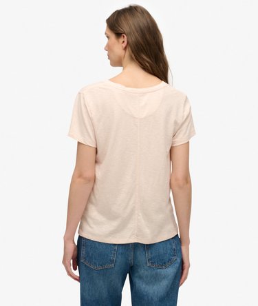 Studios Slub T-shirt med broderi Image 5
