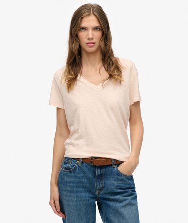 Studios Slub T-shirt med broderi Image 1