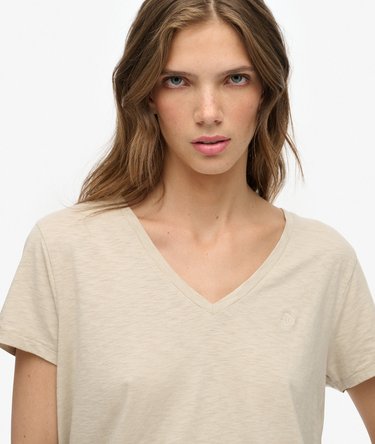 Studios Slub T-shirt met Borduursel Image 4