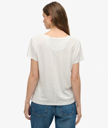 Studios Slub T-Shirt mit Stickerei Image 5