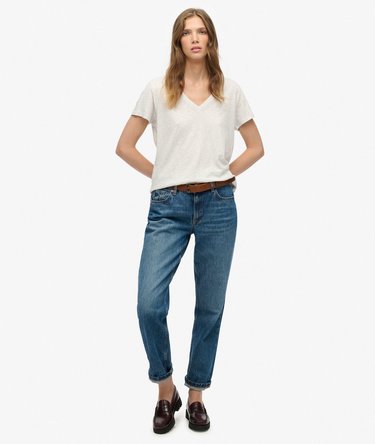 Studios Slub T-Shirt mit Stickerei Image 3