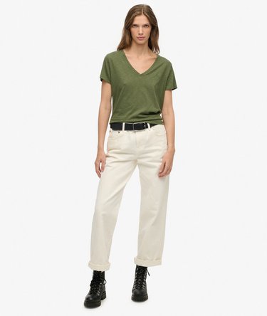 T-shirt Studios Slub avec Logo Brod&eacute; Image 3