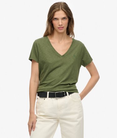 T-shirt Studios Slub avec Logo Brod&eacute; Image 1