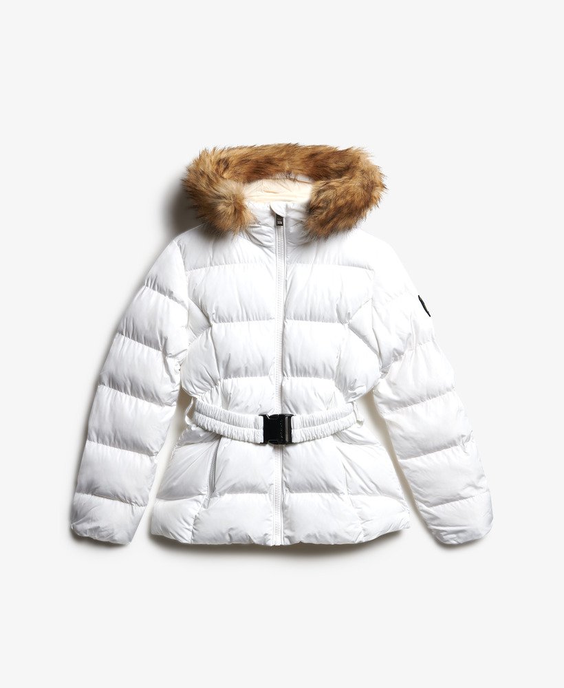 Audrey Women's Puffer Jacket Belted Hooded For Cozy Warmth And Flattering Silhouette main image 1