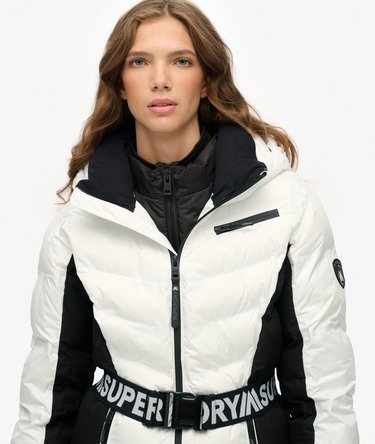 Veste de Ski Matelassée Luxe avec Ceinture Image 4