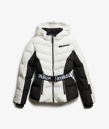 Veste de Ski Matelassée Luxe avec Ceinture Image 8