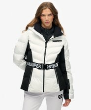 Veste de Ski Matelassée Luxe avec Ceinture