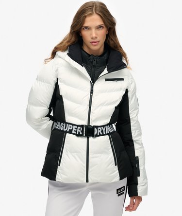 Veste de Ski Matelassée Luxe avec Ceinture Image 1