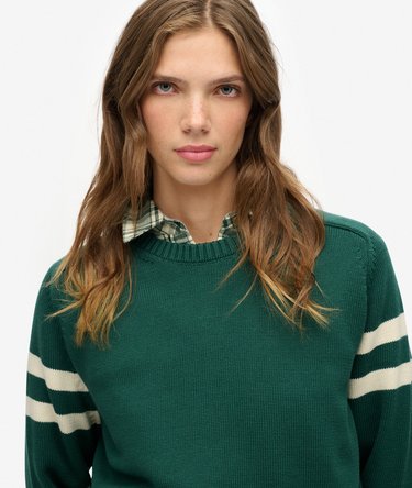 Relaxed Stripe Knitted Jumper Image 4