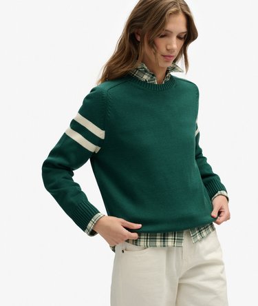 Relaxed Stripe Knitted Jumper Image 2