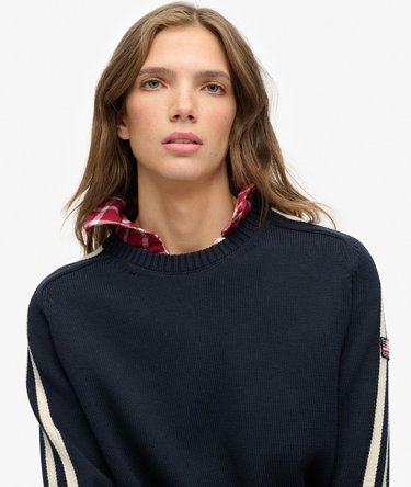 Relaxed Stripe Knitted Jumper Image 4