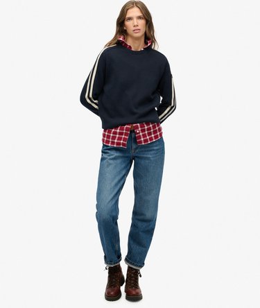 Relaxed Stripe Knitted Jumper Image 3