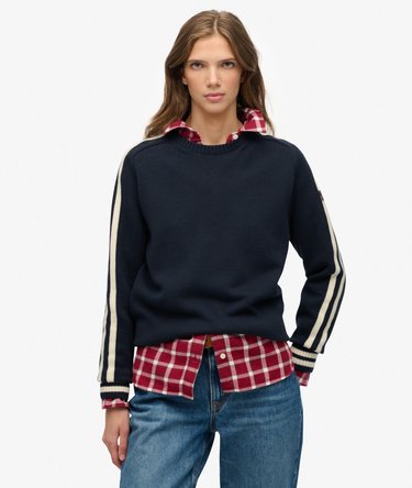 Relaxed Stripe Knitted Jumper Image 1