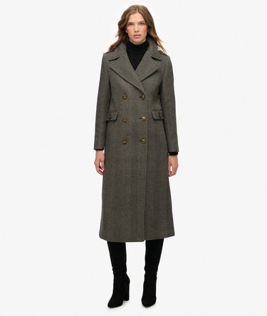 Double Breasted Wool Blend Coat Image 5