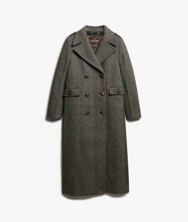 Double Breasted Wool Blend Coat Image 8