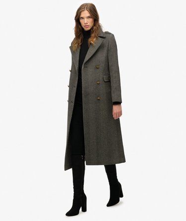 Double Breasted Wool Blend Coat Image 3