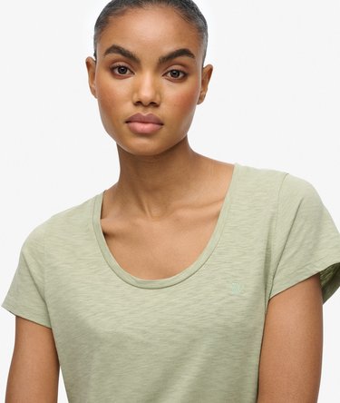 Studios T-shirt met laag uitgesneden ronde hals Image 4