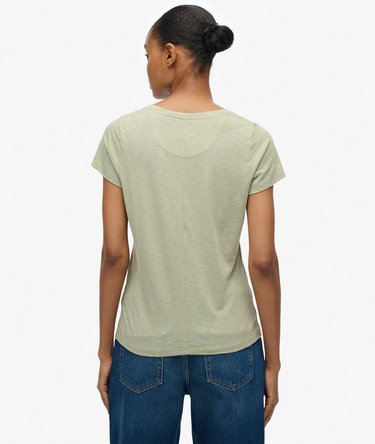 Studios T-shirt met laag uitgesneden ronde hals Image 5